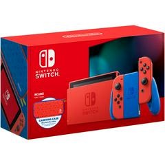 Nintendo Switch Console Mario Red & Blue Edition (Skyward Sword Joycons, Dock, HDMI & Power Cables)